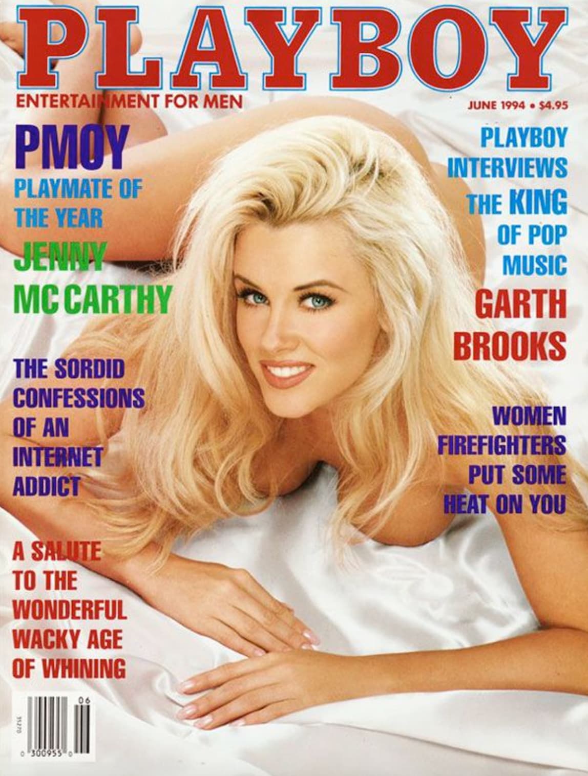 playboy june 1994 - Playboy Entertainment For Men Pmoy Playmate Of The Year Jenny Mccarthy The Sordid Confessions Of An Internet Addict A Salute To The Wonderful Wacky Age Of Whining $4.95 Playboy Interviews The King Of Pop Music Garth Brooks Women Firefi